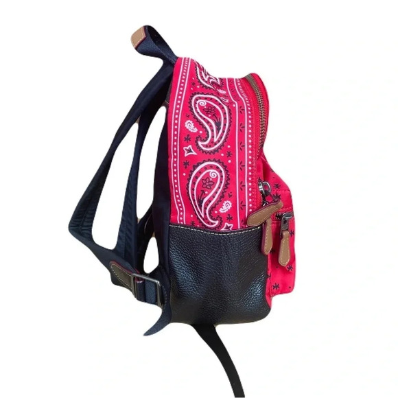 LIMITED EDITION COACH DISNEY X MICKEY NYLON BANDANA MINI CHARLIE BACKPACK - Picture 9 of 13